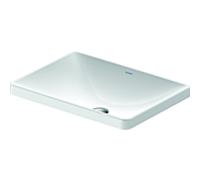 Duravit D-Neo 0358600079 60x43,5cm, installation par le haut, sans trou pour robinetterie et plateforme pour robinetterie, sans trop-plein, blanc