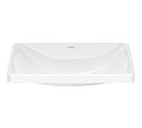 Duravit D-Neo vasque à encastrer 03586000791 sans trou pour robinet ni trop-plein, wondergliss blanc