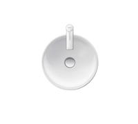 Duravit D-Neo 2371400070 40x40 cm, sans trop-plein, sans plage de robinetterie, blanc