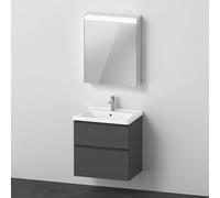 Duravit D-Neo Vasque avec meuble bas et armoire de toilette, DE0115L4949,