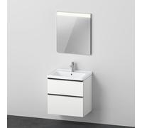 Duravit D-Neo Vasque avec meuble bas et miroir, DE011201818,