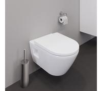 Duravit Ensemble WC D-Neo wall washdown 45780900A1, siège, fixation Durafix, sans rebord, blanc