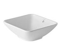 Duravit Design Classics Aufsatzbecken Bacino 0333420000 avec trop-plein, sans trou pour robinetterie, Ø 42 cm, Weiß Hochglanz
