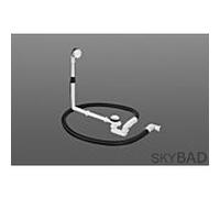 Duravit vidange / trop-plein 790295000001000 Quadroval, pour baignoires sur pied, chromé