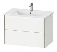 Duravit Durait XViu 4126 Meuble sous-lavabo suspendu, 2 tiroirs, pour lavabo ME by Starck 233683, 810x480 mm, XV41260B179, Couleur: champagne mat/noix de Grenoble naturel