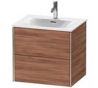 Duravit Durait XViu 4132 Meuble sous-lavabo suspendu, 2 tiroirs, pour lavabo Viu 234463, 610x480 mm, XV41320B179, Couleur: champagne mat/noix de Grenoble naturel