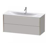 Meuble Pour Lavabo Encastrable Duravit XViu suspendu 2 tiroirs, pour lav. Viu 1210mm Gris béton m...