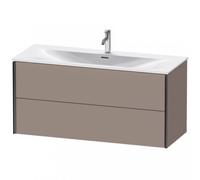 XViu Duravit vasque XV41360B243 121 x 55,7 x 48 cm, basalte mat, 2 tiroirs, noir mat