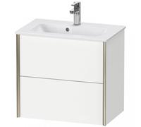 Duravit Durait XViu 4178 Meuble sous-lavabo suspendu, 2 tiroirs, pour lavabo ME by Starck 234263, 610x390 mm, XV41780B273, Couleur: noir mat/tess. cerisier