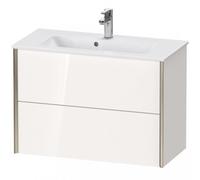 Duravit Durait XViu 4179 Meuble sous-lavabo suspendu, 2 tiroirs, pour lavabo ME by Starck 234283, 810x390 mm, XV41790B122, Couleur: champagne mat/blanc brillant.