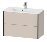 Duravit Durait XViu 4179 Meuble sous-lavabo suspendu, 2 tiroirs, pour lavabo ME by Starck 234283, 810x390 mm, XV41790B291, Couleur: noir mat/taupe