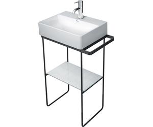 Duravit DuraSquare console en métal 51,6x33,3cm, pour lavabo 073245, sur pied, 0031094600, Couleur: Noir Mat
