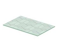 Duravit Insert en verre DuraSquare 0099708200 – 116,4×38 cm, verre de sécurité, ligne cubique