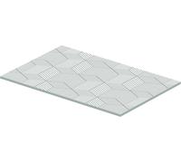 Duravit DuraSquare insert en verre 420x264 mm, pour console métallique 003109/003110, 0099668200, Couleur: Ligne cubique