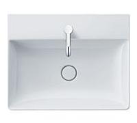 Duravit DuraSquare lavabo 23536000411 Wondergliss blanc, 60x47cm, avec trou pour robinet