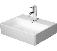 Duravit Lavabo DuraSquare 45 cm Blanc DuraCeram® sans trop-plein, avec trou de robinetterie
