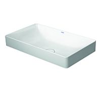 Duravit DuraSquare Aufsatzbecken sol 2355600000 60x34,5cm, sans trou pour robinetterie, trop-plein, rangée de trous pour robinetterie, blanc
