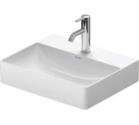 Duravit DuraSquare vasque 2356500041 50x40cm, sans trop-plein, avec 2000 robinetterie, trou robinetterie blanc