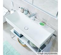 Duravit DuraSquare lavabo 2353100041 blanc, 100x47cm, avec trou pour robinetterie, sans trop-plein