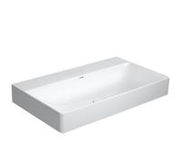 Duravit DuraSquare vasque pour meuble 2353800070 80 x 47 cm, sans trop-plein, avec plage de robinetterie, sans trou pour robinetterie, blanc