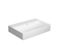 Duravit DuraSquare vasque 2356600070 60 x 40 cm, sans trop-plein, avec plage de robinetterie, sans trou pour robinetterie, blanc