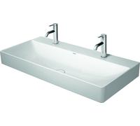 Duravit DuraSquare lavabo pour meuble, 100x47cm, sans trou pour robinet, sans trop-plein, dessous poncé et émaillé, 2353100079, Couleur: Blanc
