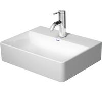 Duravit DuraSquare lave-mains 07324500411 blanc wondergliss, 45x35cm, avec trou pour robinet