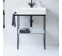 Duravit DuraSquare métal match0 0031154600 – 56,5 x 45,1 cm – au sol – noir mat