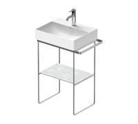 Duravit DuraSquare support métallique 0031321000 56,5x38,1 cm, au sol, chromé