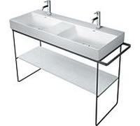 Duravit DuraSquare métal match0 0031174600 126,5x45,1cm, au sol, noir mat