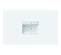 Duravit DuraSquare lavabo 2353600041 blanc, 60x47cm, sans trop-plein, avec trou pour robinetterie