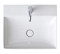 Duravit Lavabo DuraSquare 2353600071 – Blanc – 60×47 cm – Avec trou pour robinet – Rectifié