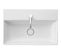 Duravit DuraSquare vasque 2356600041 600x400mm, blanc, avec trou pour robinetterie, sans trop-plein