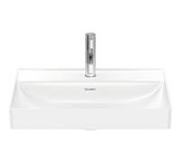 Duravit Vasque à poser DuraSquare 2354600041 60x47 cm sans trop-plein avec banc robinetterie blanc