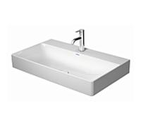 Duravit DuraSquare vasque pour meuble 2353800044 80 x 47 cm, sans trop-plein, avec plage de robinetterie, 3 trous pour robinetterie, blanc