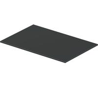 Duravit DuraSquare verre 47x38cm, pour consoles métalliques 003115/ 003116, 0099698700, Couleur: Laque haute brillance Gris Flanelle