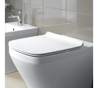 Siège de WC Duravit DuraStyle avec charnières SoftClose acier inoxydable, 0063790000