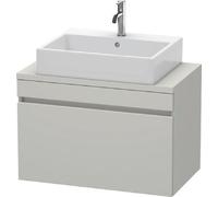 Duravit DuraStyle vasque match0 DS530200707 80 x 47,8 cm, gris béton mat, pour console, coulissant 2000