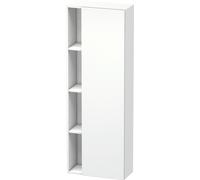 Duravit DuraStyle Armoire haute 1238, 1 porte battante, charnières à droite, hauteur : 1400mm, profondeur : 240mm, DS1238R1818, Couleur: Blanc Matt / Blanc Matt