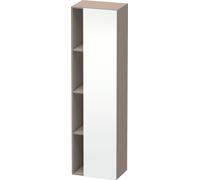 Duravit DuraStyle Armoire haute 1249, 1 porte battante, charnières à droite, hauteur : 1800mm, profondeur : 360mm, DS1249R1843, Couleur: Blanc mat / Basalte mat