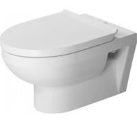Duravit Durastyle Basic WC suspendu 36,5 cm, WC à évacuation verticale, sans rebord, 4,5 L, 25620900001, Couleur: Blanc avec Wondergliss