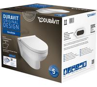 Duravit DuraStyle cuvette wc avec abattant à descente lente suspendue oui blanc 45620900A1