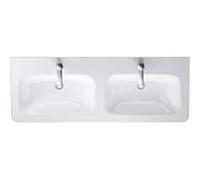 Duravit – Lavabo double DuraStyle 2338130000 130 x 48 cm blanc 1 trou pour la robinetterie