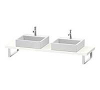 Duravit DuraStyle DS101C02222 pour Aufsatzbecken , 2 découpes, épaisseur 4,5 cm, blanc haute brillance