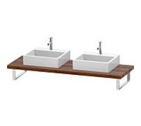 Duravit DuraStyle DS103C07979 pour Aufsatzbecken , 2 découpes, épaisseur 4,5 cm, noyer naturel