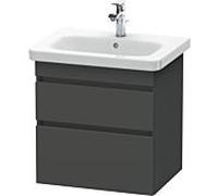 Duravit Meuble sous-vasque DuraStyle DS648004949 suspendu 2 tiroirs Graphite mat 58×44,8×61 cm