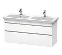 Duravit DuraStyle Meuble sous Weiß Matt DS649801818 Weiß Matt , 123x44,8x61cm, 2 tiroirs