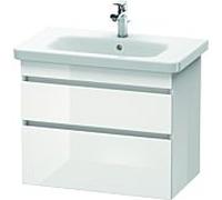 Meuble Pour Lavabo Encastrable Duravit DuraStyle pour 232065 Gris Béton Mat/Blanc Mat 448x580x610mm DS648102222