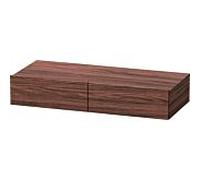 Duravit DuraStyle étagère tiroir DS827002121 100 x 44 cm, 2 tiroirs, noyer foncé, avec support console