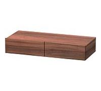 Duravit DuraStyle étagère tiroir DS827007979 100 x 44 cm, 2 tiroirs, noyer naturel, avec support console